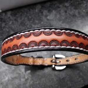 Handmade leather dog collar, small dog collar, Premium leather dog collar, custom leather dog collar image 7