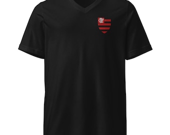 Flamengo Brazil Soccer Unisex T-shirt - Embroidered Flamengo Classic Shirt