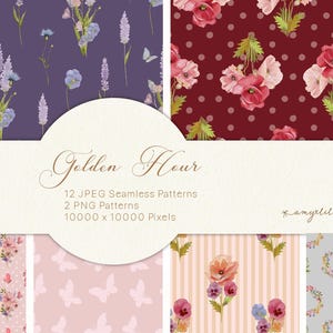 Aquarell Blumen Musterdesign handgemalte digitale Mohnblume und Stiefmütterchen Blumen und Schmetterlinge für DIY Hochzeitseinladungen Stoff-Design
