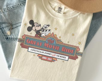 Disney The Great Movie Ride Mickey T-Shirt, Disneyland Family Shirt, Disneyworld Hollywood studios Shirt, A Spectacular Journey MGM Studios