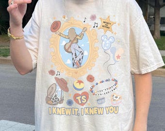Retro I Knew It I Knew You Were Turning 5 Shirt, Swifts and Toy Story 5 Shirt, Disneyland Swifts Toy Story 5 Birthday,Toy Story Birthday tee