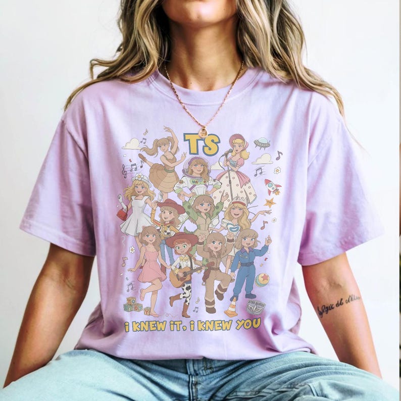 Disney Toy Story 1995 Retro Comfort Colors Shirt, Woody Buzz Lightyear Rex Tee, WDW Disneyland Family Vacation 2026 Trip, Disney Pixar Fest Orchid (Comfort)
