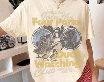 Comfort Colors® Main Street Duck Watching Club Shirt, Retro Disney World Tee, Magic Kingdom Ducks, Funny Disney Animal Shirt
