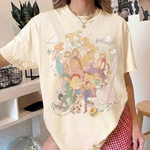 Camiseta retro de colores cómodos de Disney Toy Story 1995, camiseta de Woody, Buzz Lightyear y Rex, viaje a Disneyland WDW en familia 2026, Festival Disney Pixar Ivory/Natural/Sand
