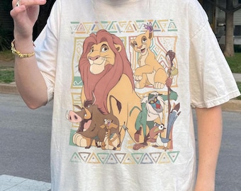 Retro 90s Disney Animal Kingdom Lion King Shirt, Timon Pumbaa Hakuna Matata Matching Tee, Kid Toddler Gift Shirt, Disneyland Family Trip Tee