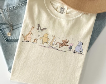 Retro Winnie The Pooh Shirt, Pooh And Friends , Cute Pooh Bear Shirt, Pooh Bear And Co Tee, My 1st Disney Trip Tee, Disney Kid Youth Toddler