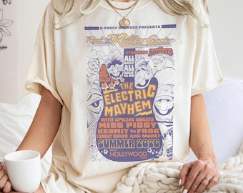 Rock 'n' Roller Coaster Starring The Muppets Poster Shirt, Disneyland Vacation Family Trip Shirt, Disney World Hollywood Studios Trip Shirt
