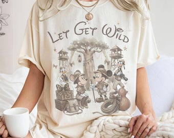 Disney Animal Kingdom Shirt, Let’s Get Wild Safari Shirt, Mickey Minnie Safari Outfit, Disney Vacation Animal Kingdom Tee, Disney Trip Shirt