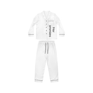 Her Jammies Damen Satin Pyjama, Luxuriöse Loungewear, Nachtwäsche Geschenk, Braut Pyjama, Gemütliche Nachtwäsche, Geburtstagsgeschenk, Entspannungs Outfit