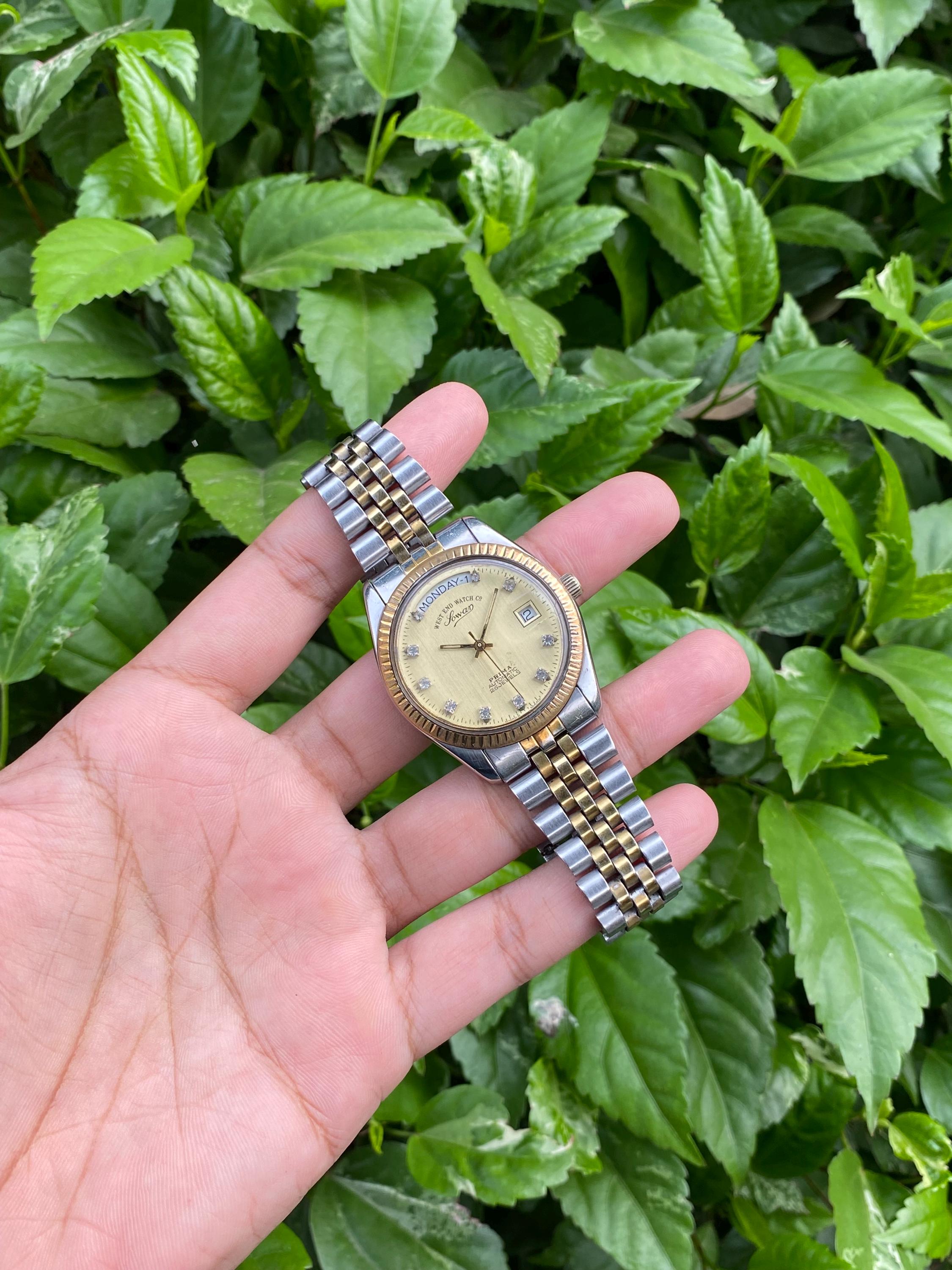 Vintage Rare West End Watch Co Sowar Prima President Day Diamond