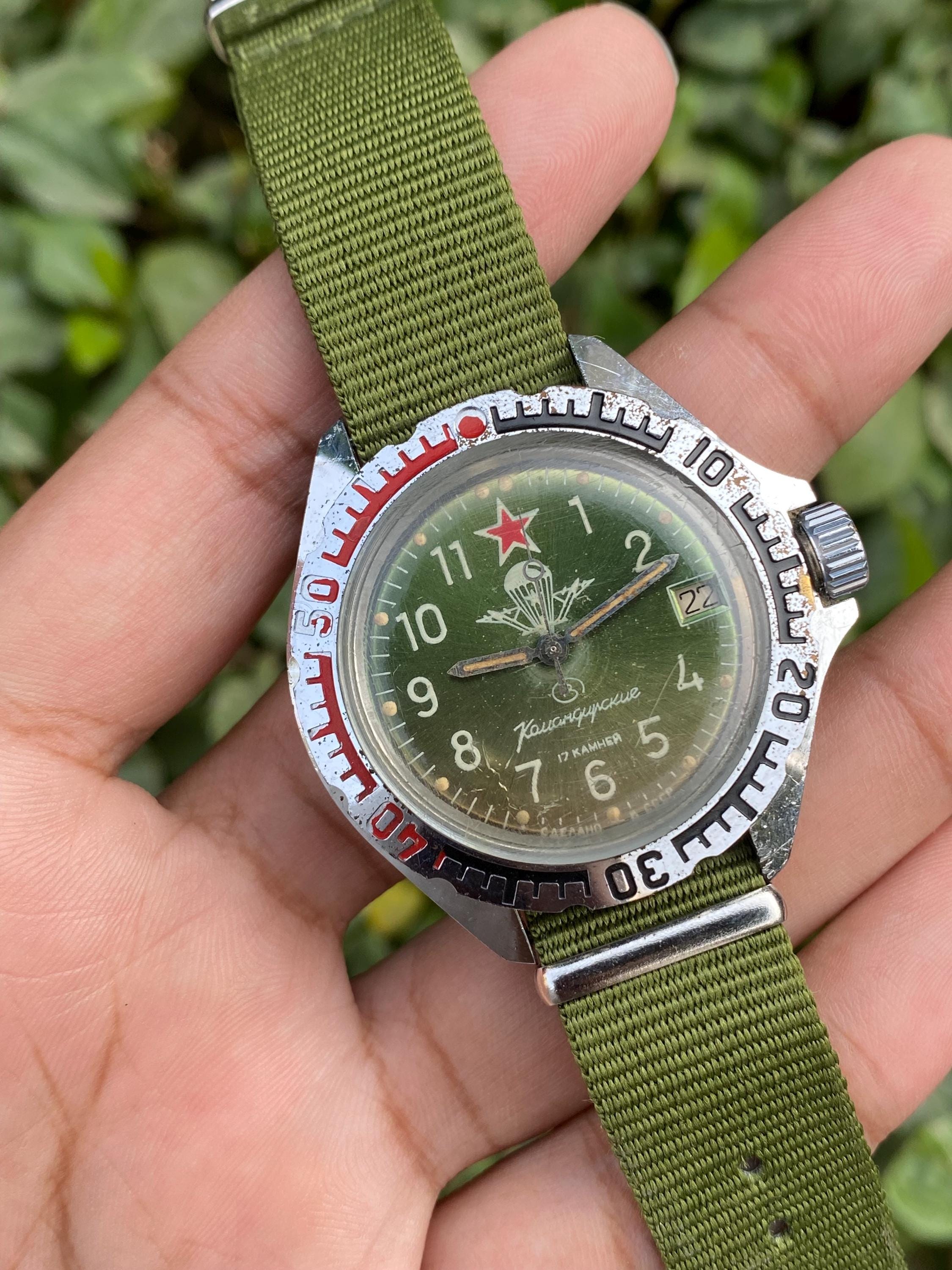 Vintage Rare 1980' Soviet Vostok Komandirskie Military Manual