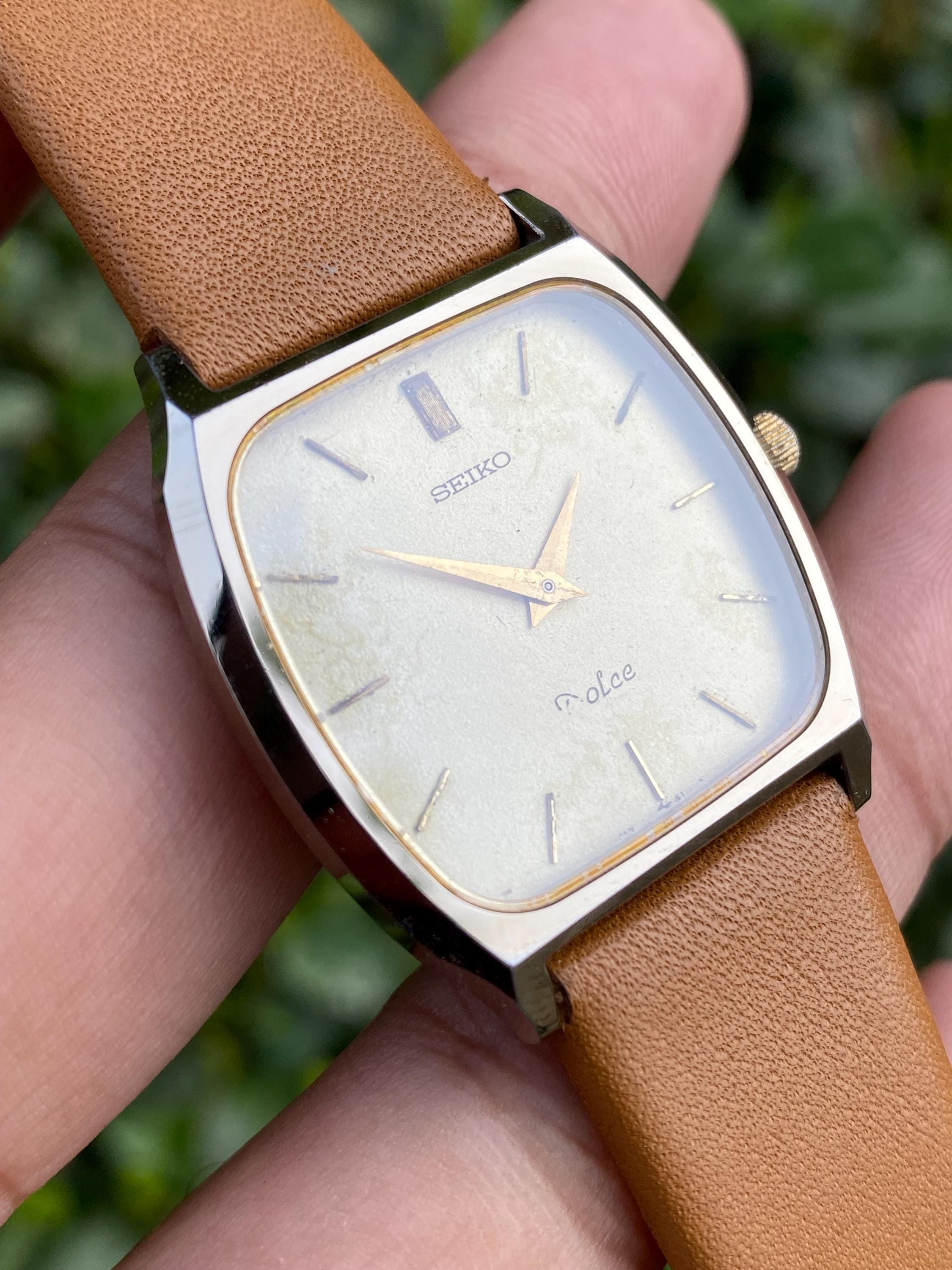 Vintage Rare Aug 1987, Seiko Dolce Tungsten Carbide Ceramic Quartz