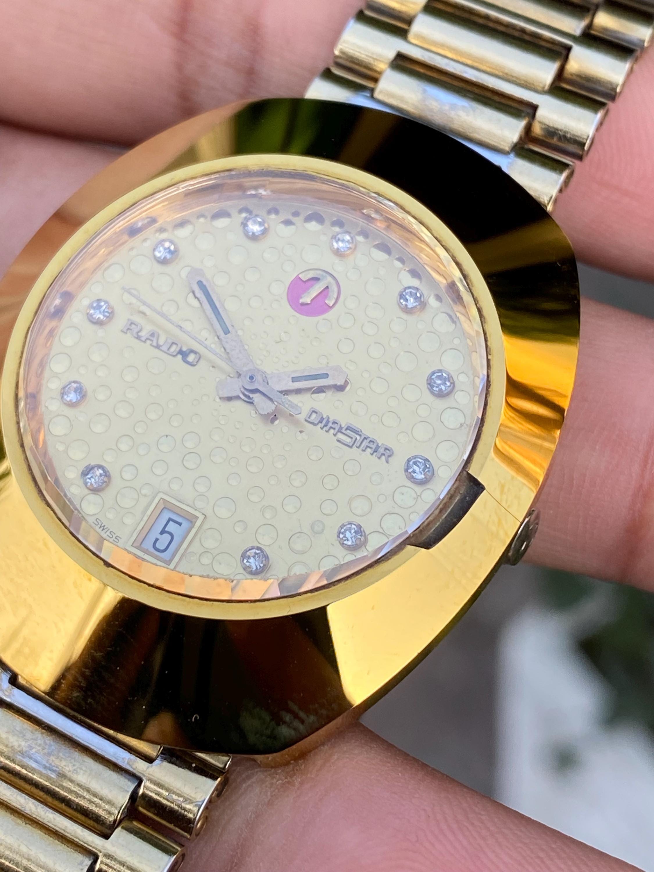 Vintage Rado Diastar Automatic 11 Diamond Hour Markers Date/day