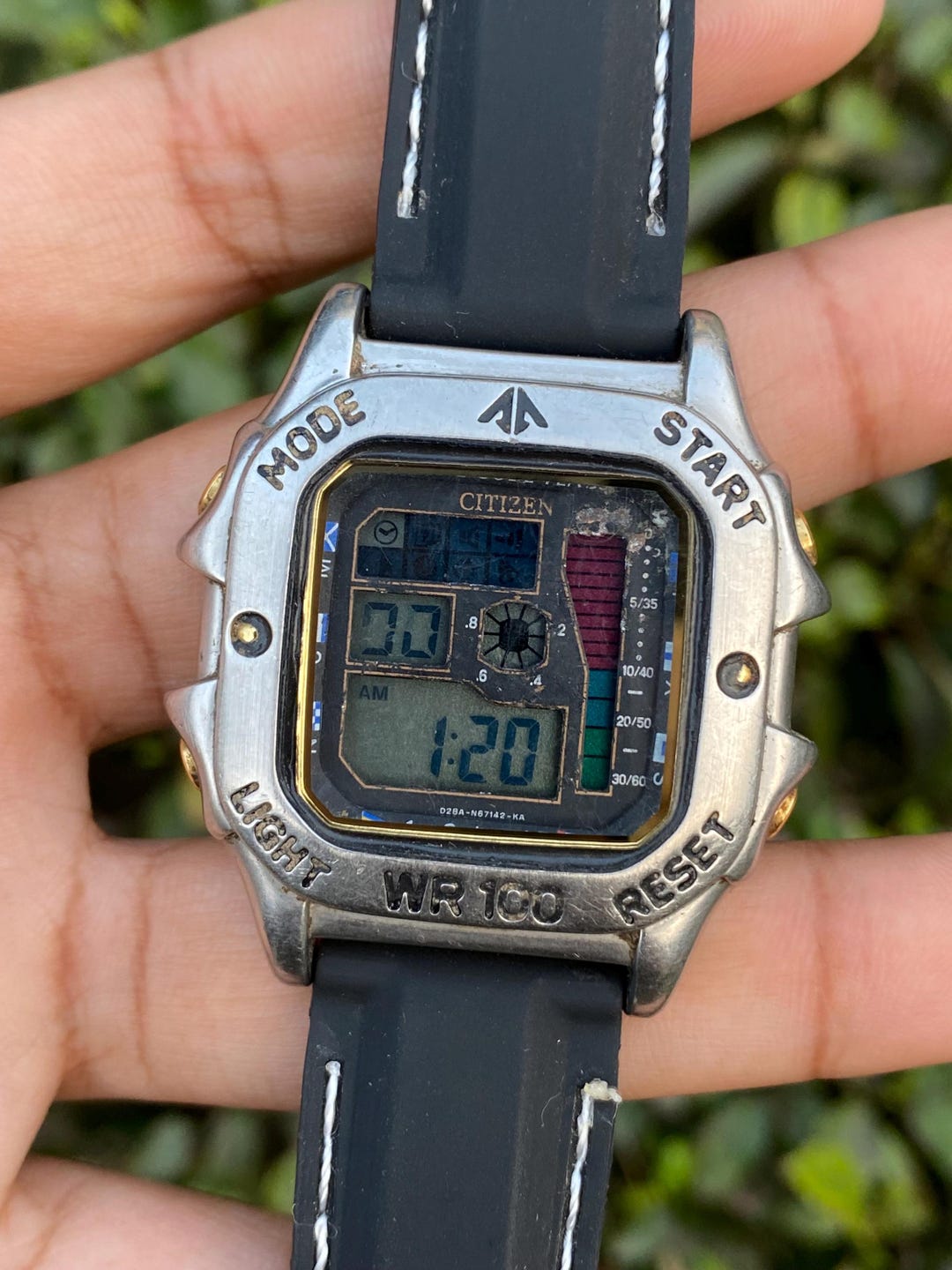 Promaster Digital Vintage Rare Citizen Promaster Wind Surfing Digital Quartz D28A-S64576 ...