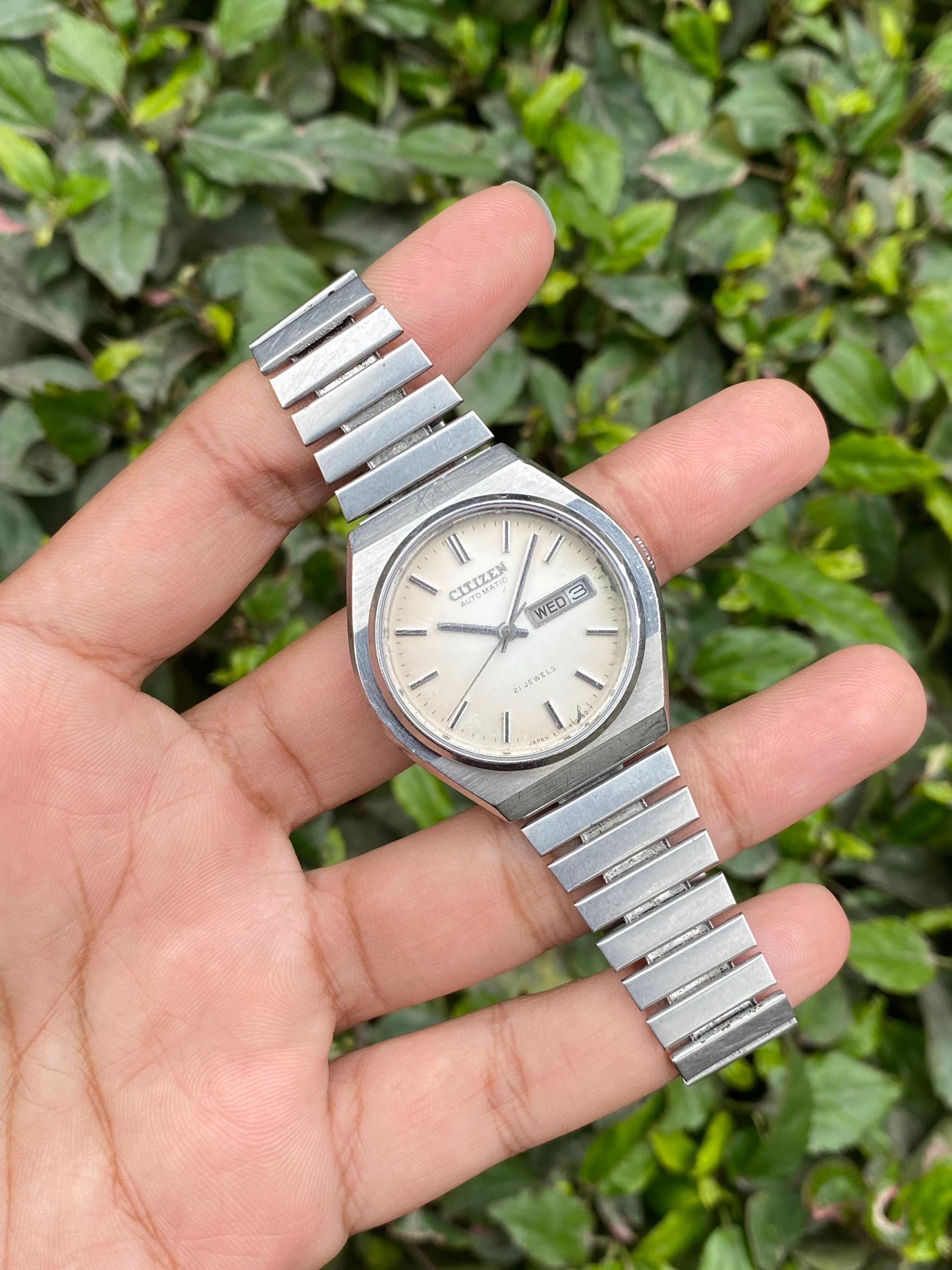 Vintage Rare Classic Citizen Automatic Day/date 4-653971 TA Japan