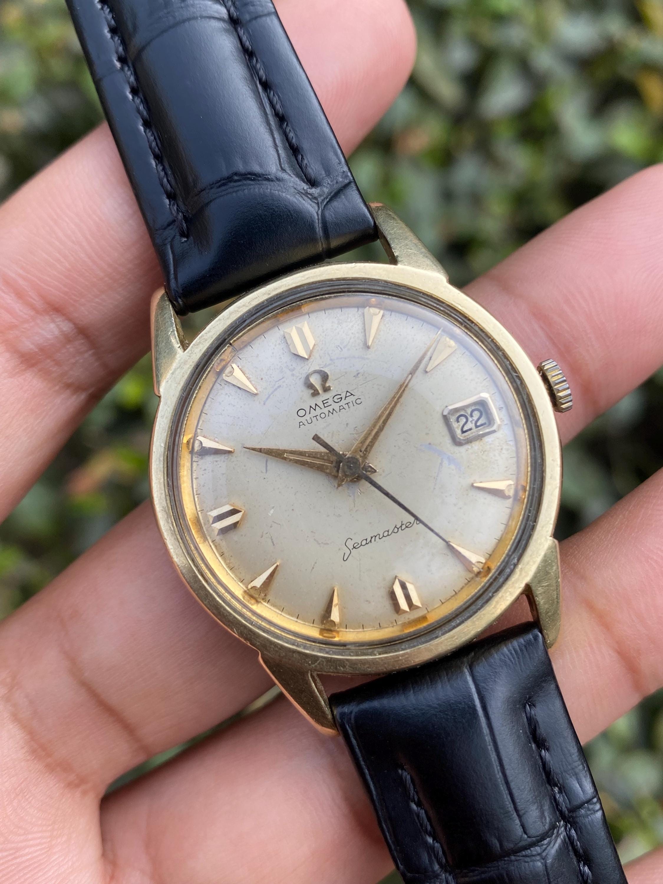 C*y様 1960s OMEGA Seamaster Automaticアンティ Vintage 1960s Rare Omega Seamaster Automatic Calendar 14746 SC-61