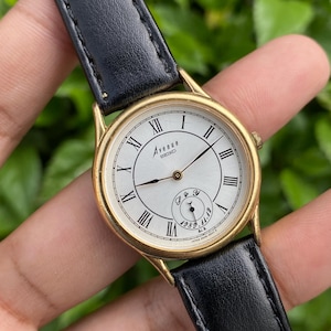 SEIKO セイコーアベニューゴールドムーンフェイズ メンズ ヴィンテージ腕時計 セイコー SEIKO Avenue アベニュー 腕時計 ウォッチ クォーツ 白文字盤