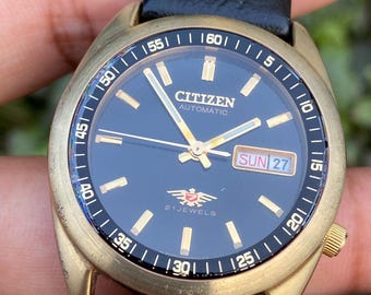 Vintage Rare CITIZEN 7 Eagle Automatic Golden Day/date 4-S024048 Vintage Rare CITIZEN 7 Eagle Automatic Golden Day/date 4-S024048
