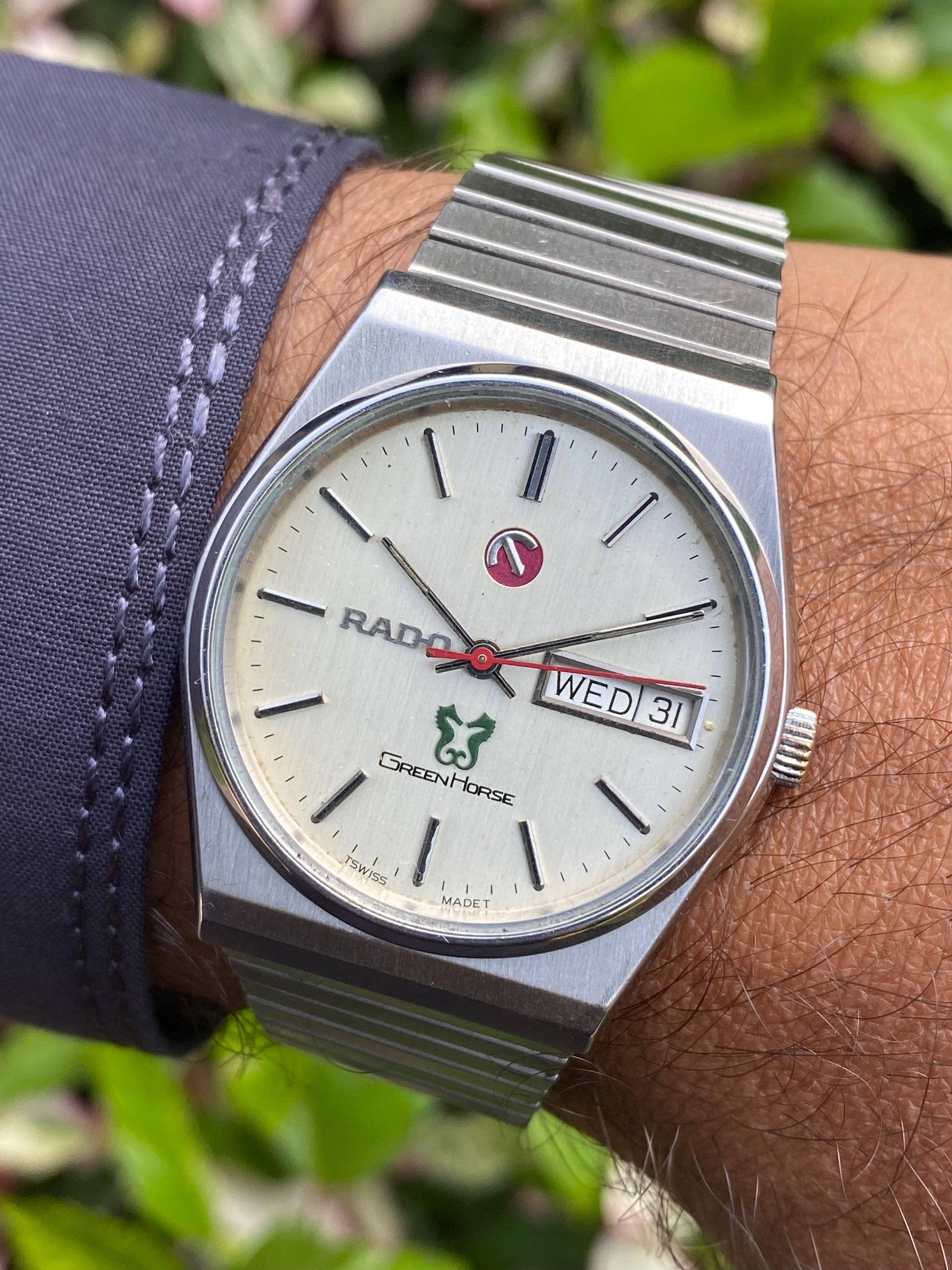 Vintage Rare Rado Green Horse Automatic Day/date Function Ref No