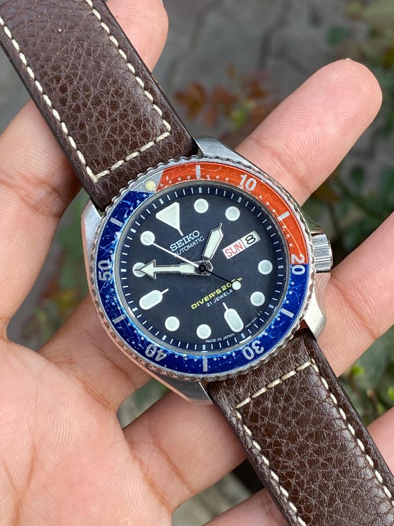 Vintage Rare SEIKO Pepsi Scuba Diver 200m SKX009 7S26-0020