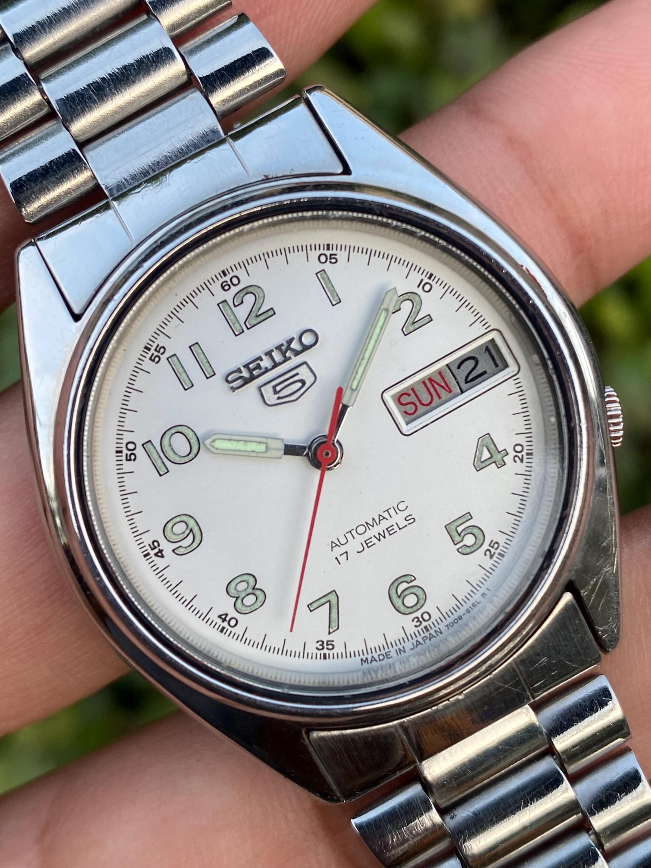 SEIKO Chronos デイデイト メンズ腕時計 1983年式 ビンテージ 1983 seiko watch - Etsy 日本