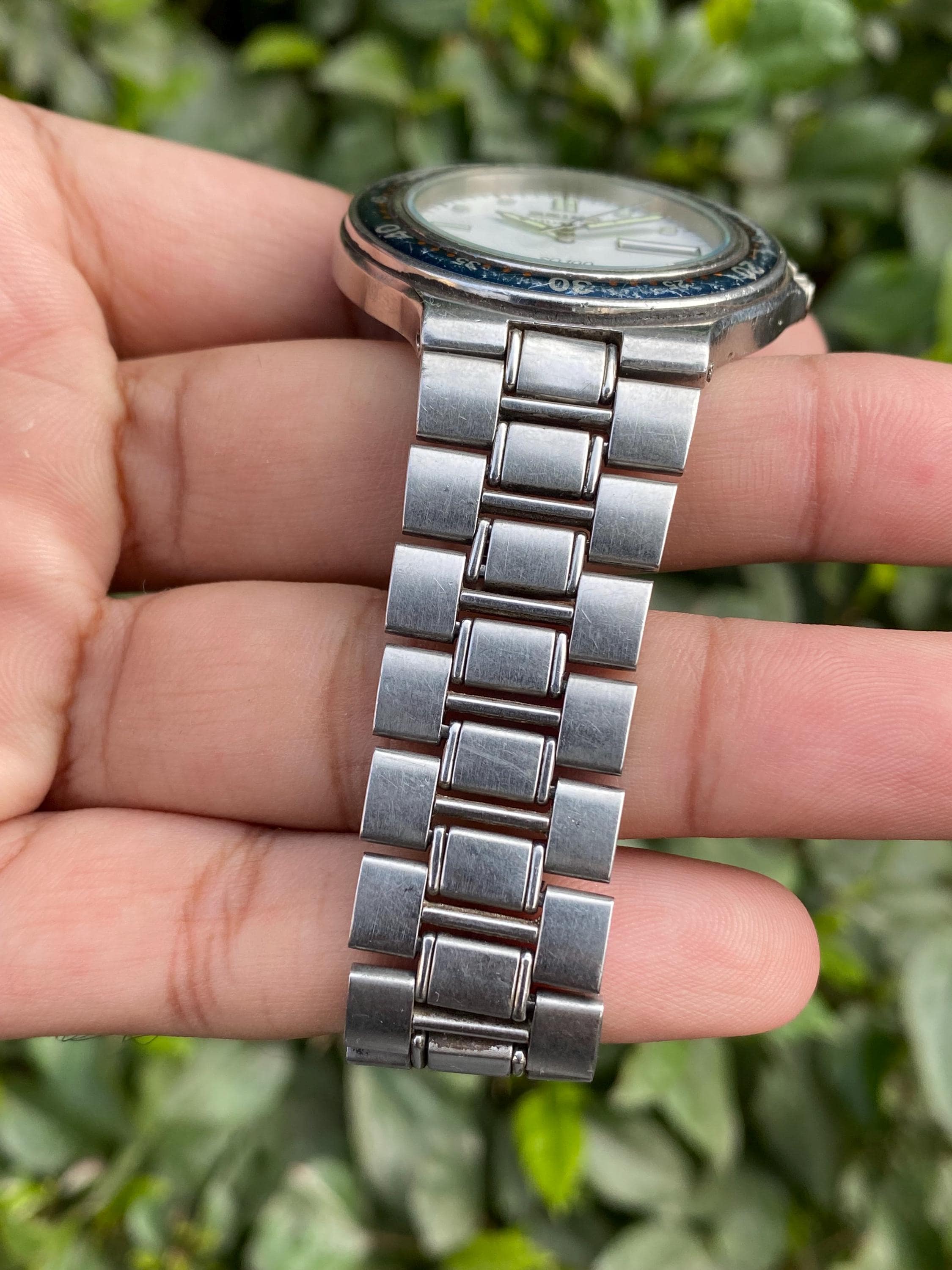 Vintage Oct 1989, SEIKO SQ 100 Quartz Wristwatch for Men's Day