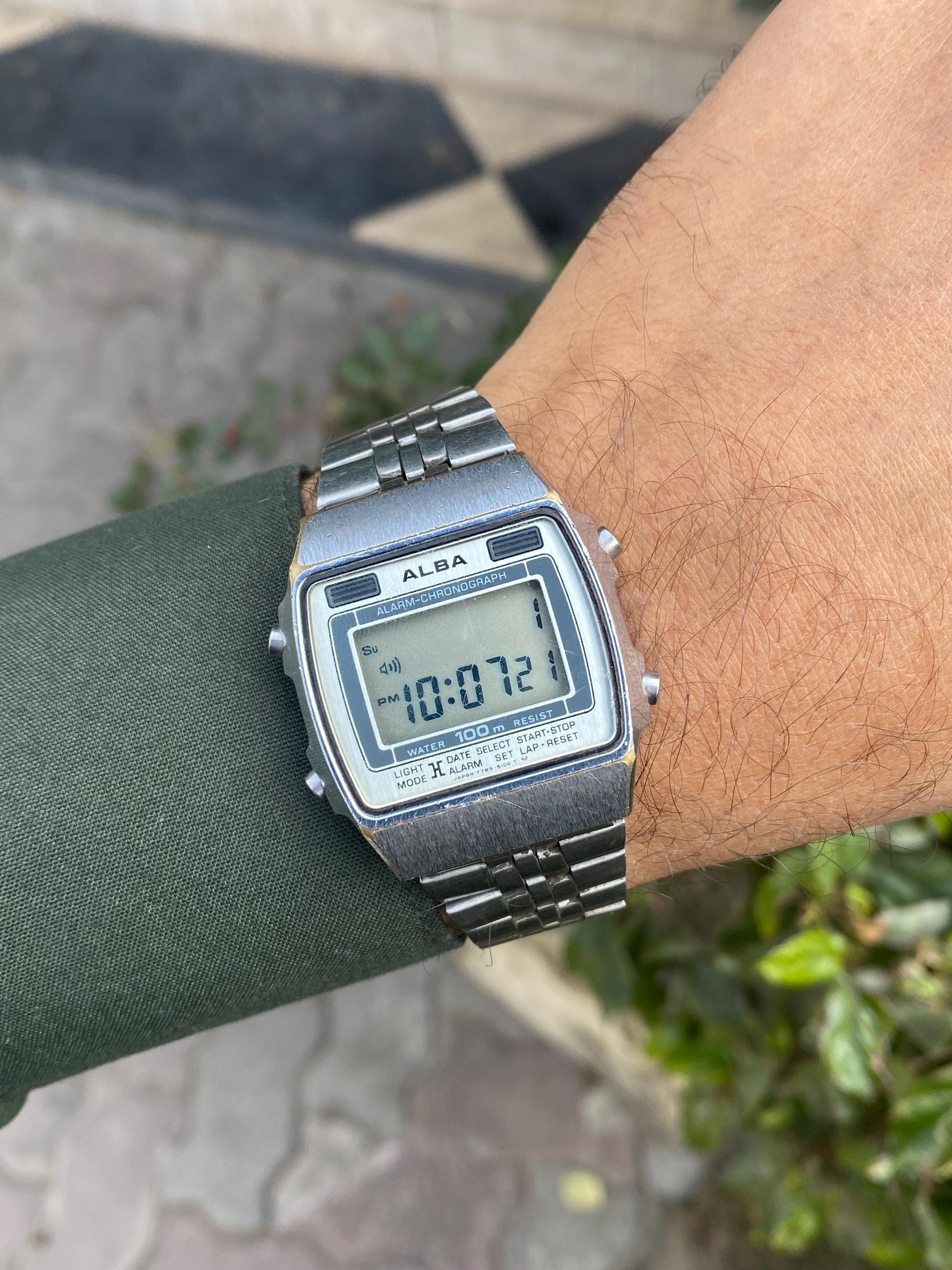 Rare Seiko Alba Alarm Chronograph Y789-5100 A2 Digital Quartz