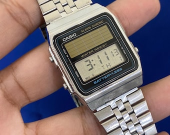 カシオ AL-190W ソーラーパワー / 3274モジュール) LCDデジタル腕時計