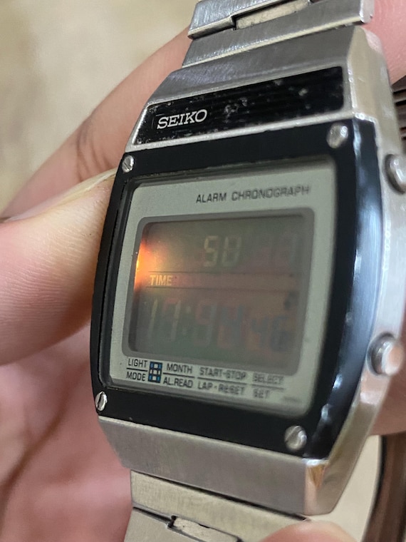 Vintage Jan 1980, Seiko Digital Quartz A359-4010 Alarm Function