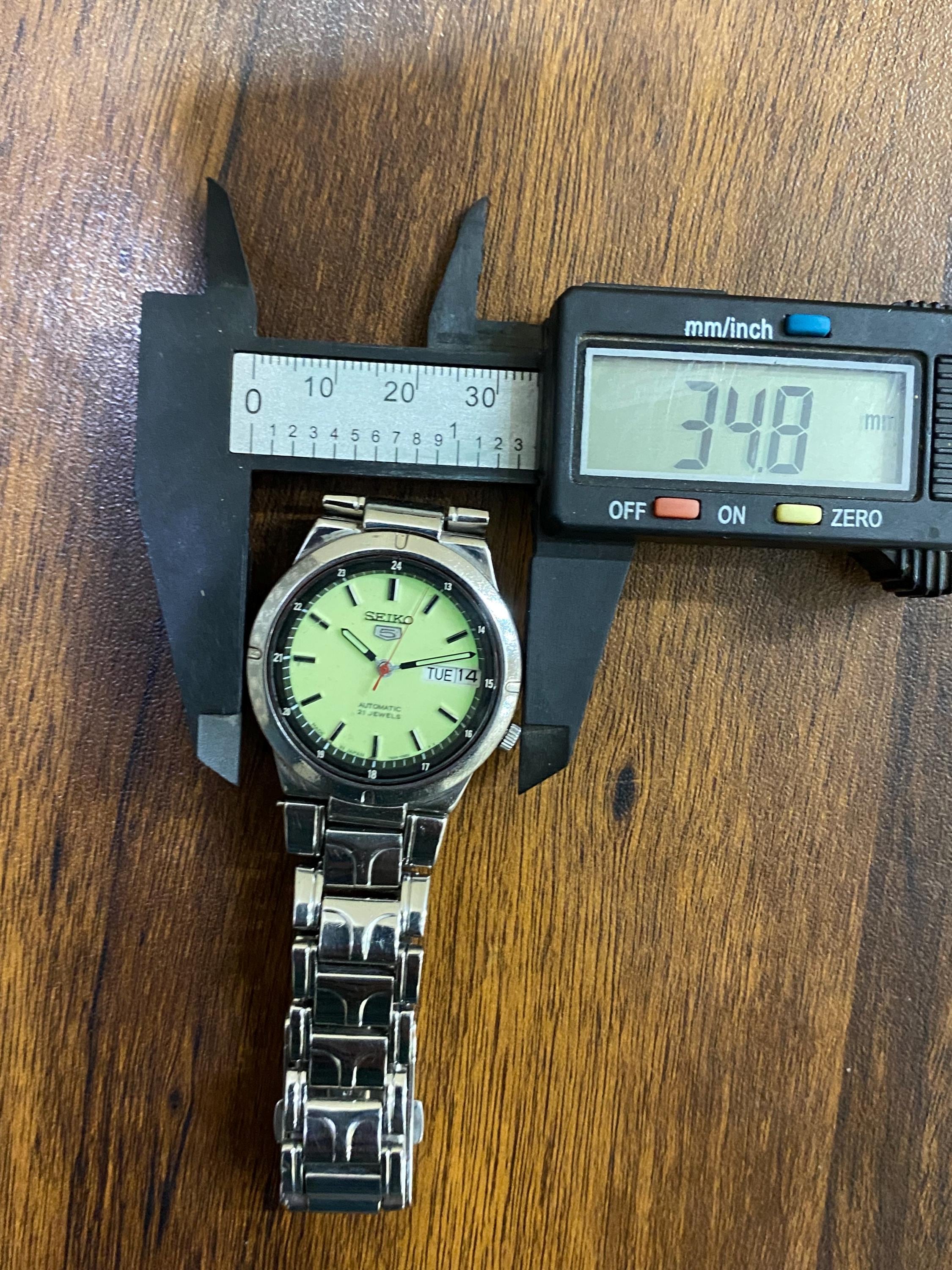 Vintage 1990s SEIKO 5 Automatic Railway Time 7s26-01b0 Day/date