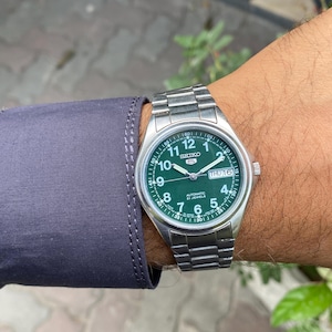 Vintage 1990s, Seiko 5 Automatic 7s26-0310 A0 Day/date Military