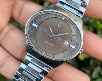 Vintage Rado Balboa V Great Automatic Date Function Gold Dial 36mm