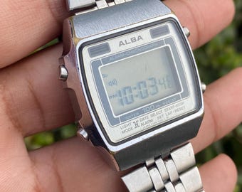 Rare Seiko Alba Alarm Chronograph Y789-5100 A2 Digital Quartz
