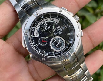 Rare Men's Quartz Watch ORIENT TD0P-D0 Divers 100m Day Date Alarm