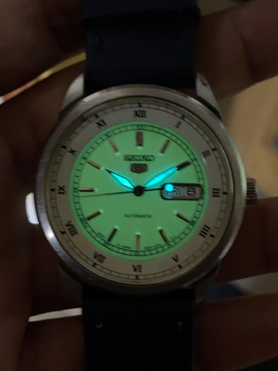 Vintage 1990s, Seiko 5 Automatic Big Size Roman Numer… - Gem