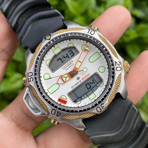 Rare Citizen Promaster Aqualand Diver 200m Anadigital Quartz C500