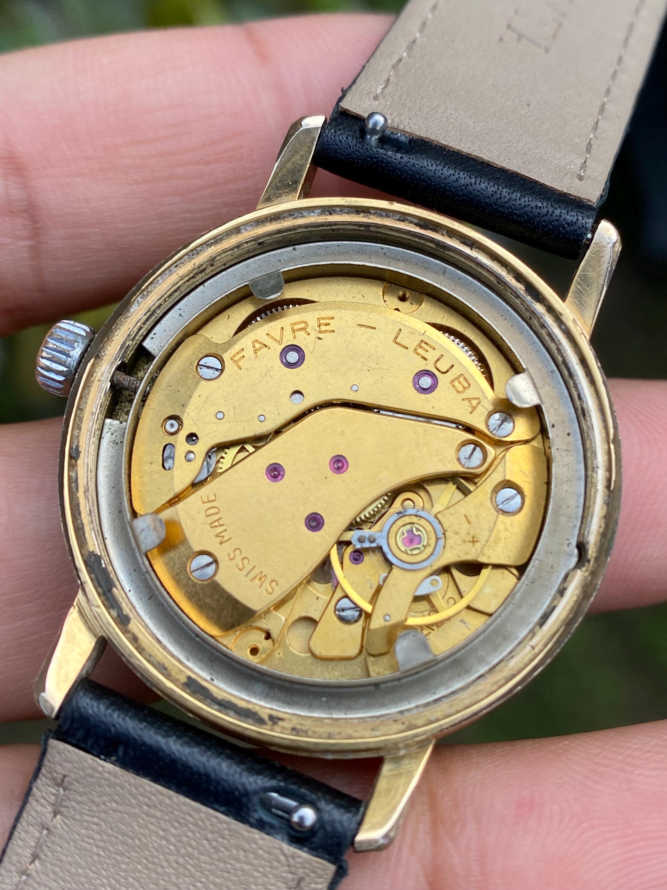 Vintage Rare Classic Favre Leuba Geneve Twin Power Movement Manual