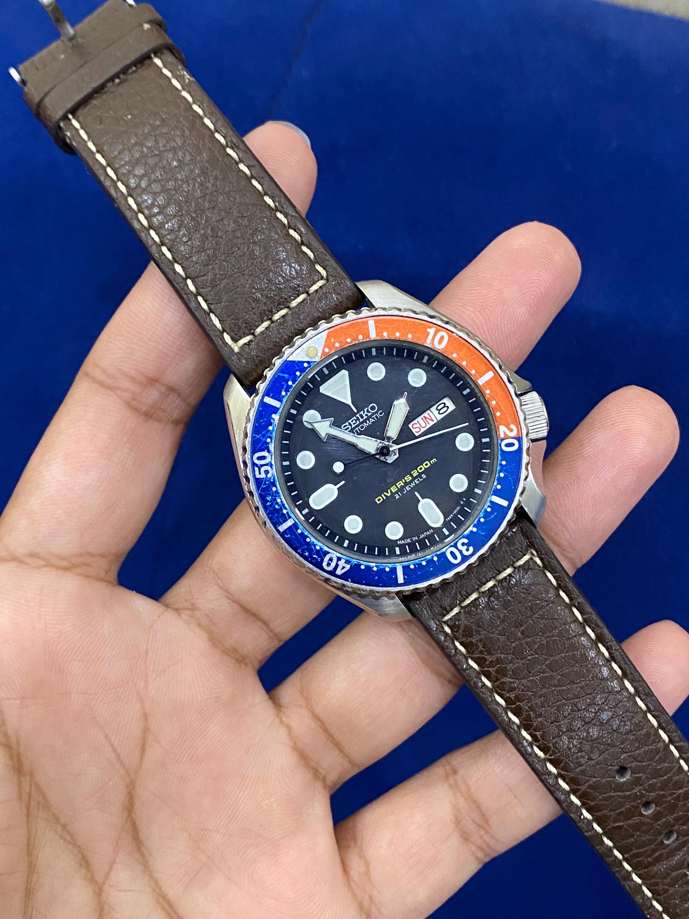 Vintage Rare SEIKO Pepsi Scuba Diver 200m SKX009 7S26-0020