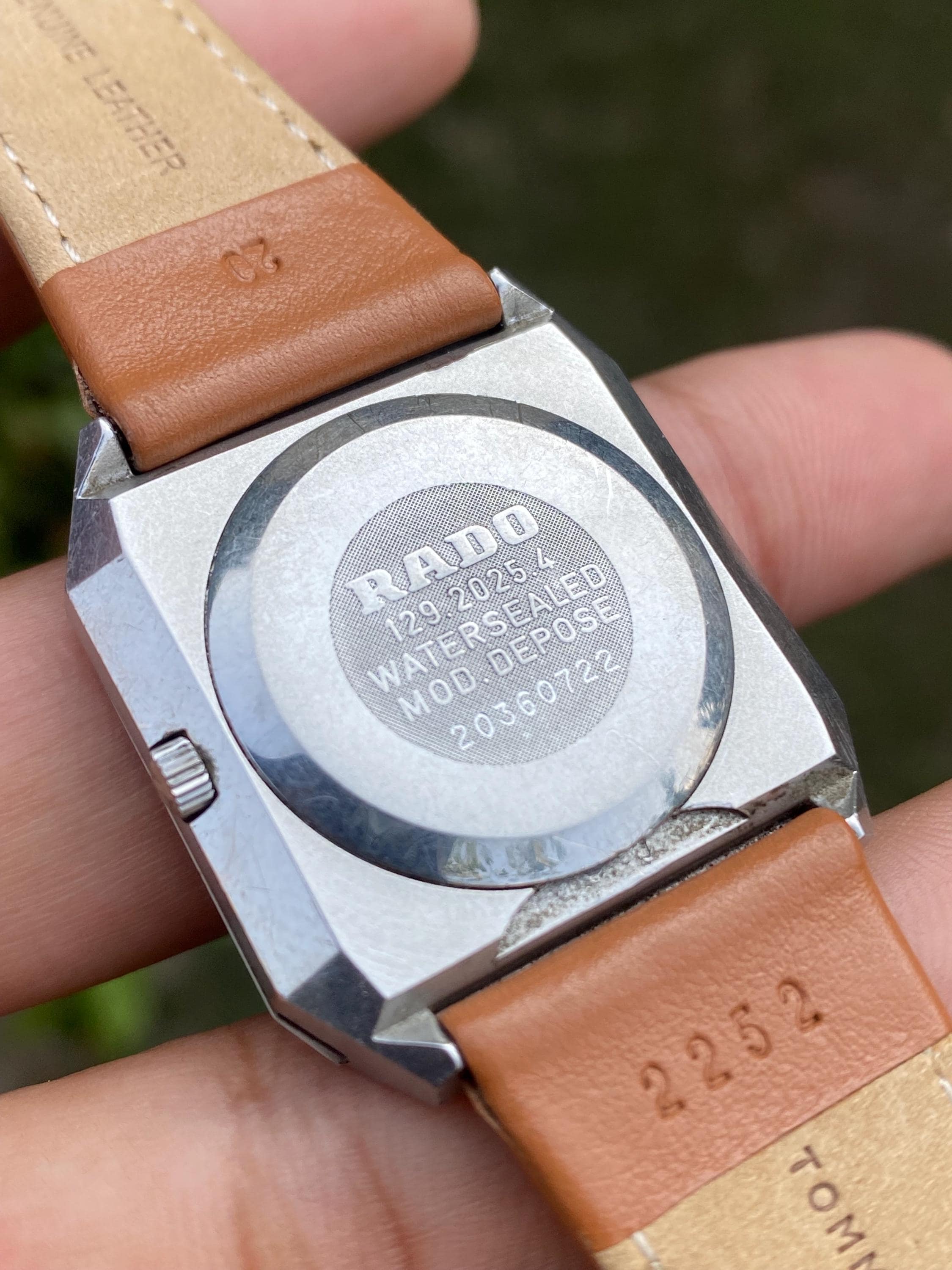 Vintage Rado Diastar Quartz Ref No. 129.2025.4 Date Function Black