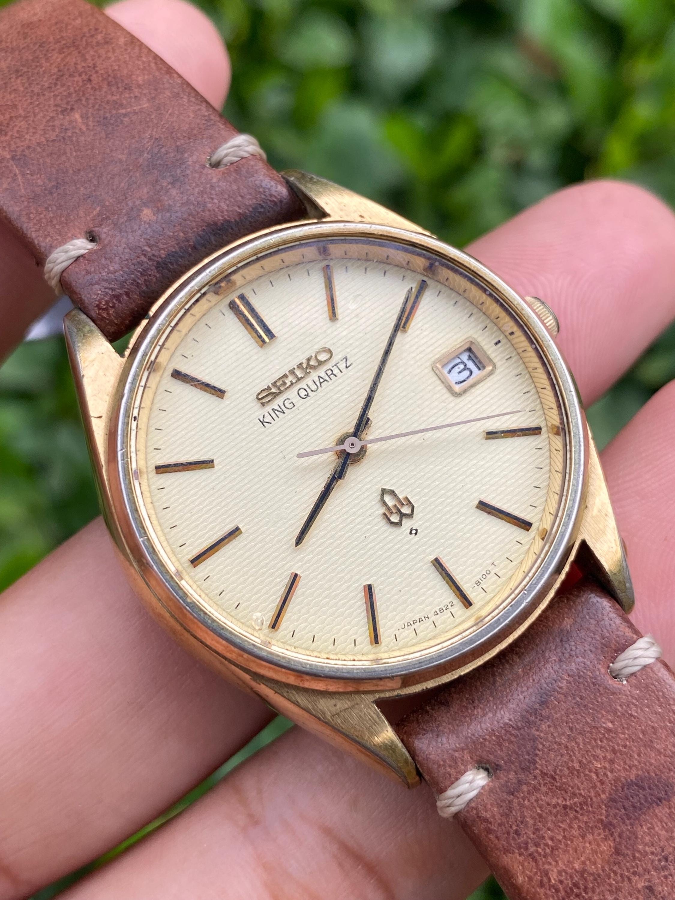 Vintage Rare July 1977, Seiko King Twin Quartz 4822-8110 Date