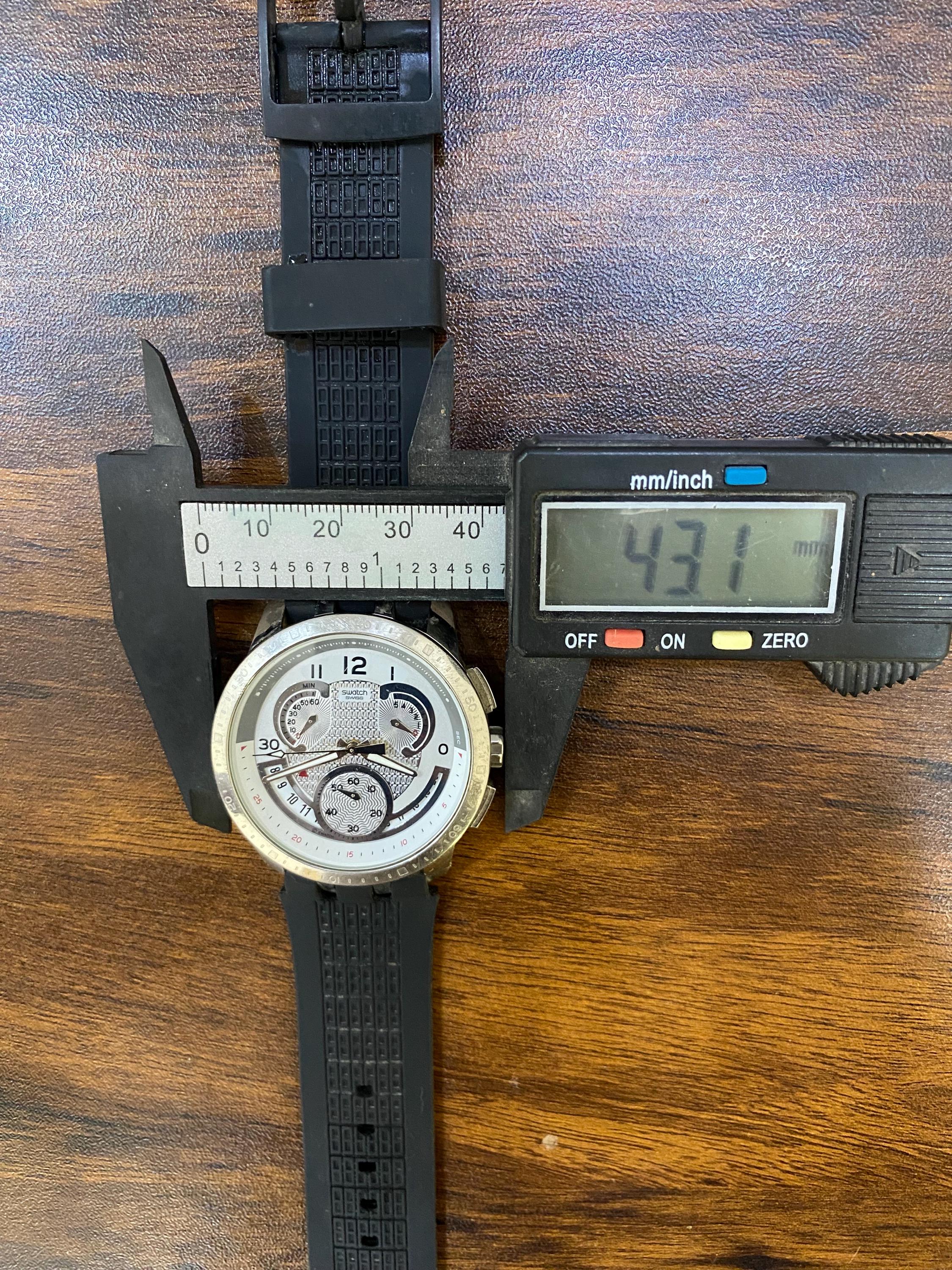 Vintage Rare Swatch Irony Retrograde Chrono 