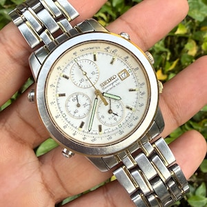 Vintage Seiko Chronograph - Etsy