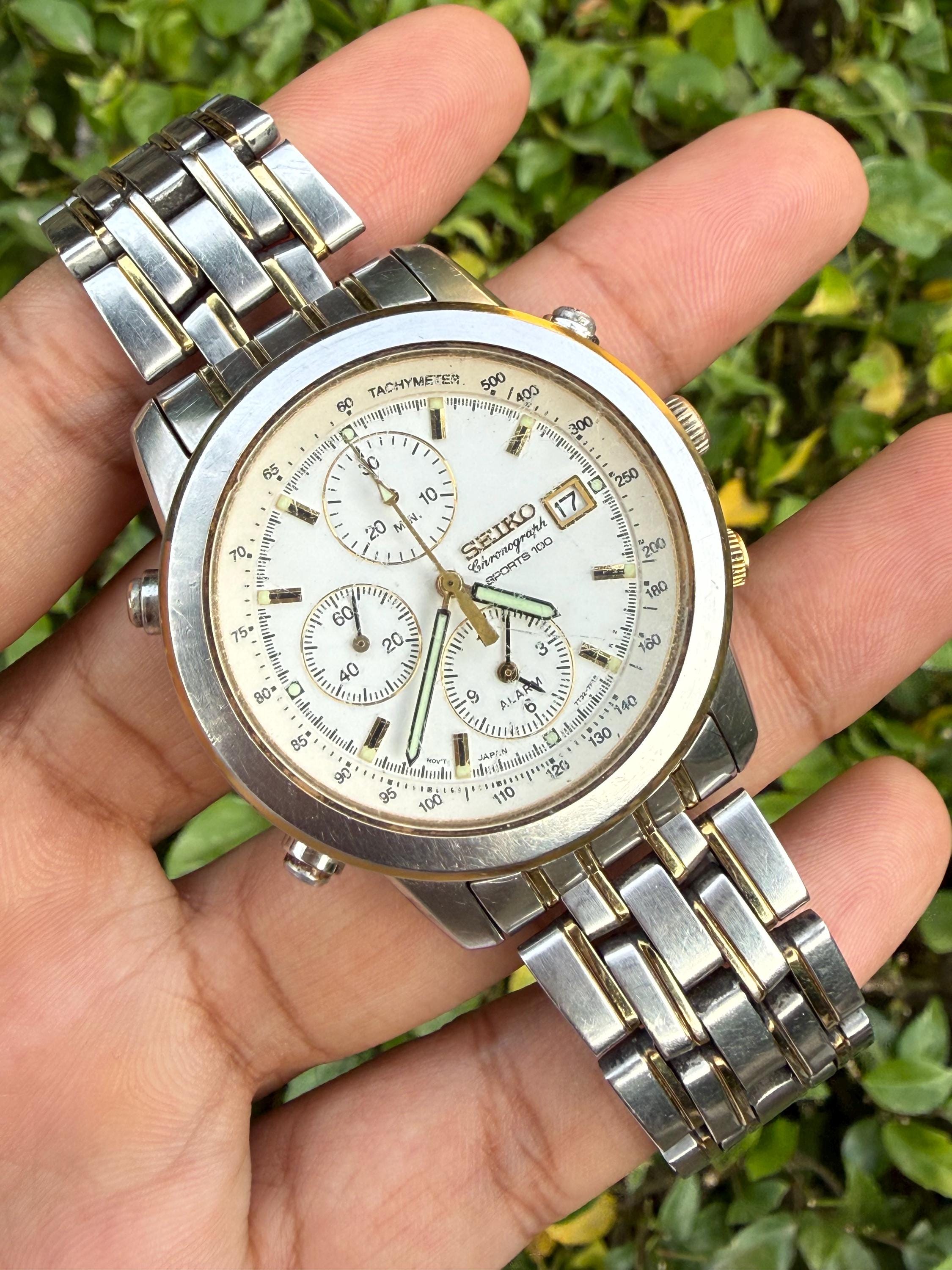 Seiko 7t32 Chronograph - Etsy