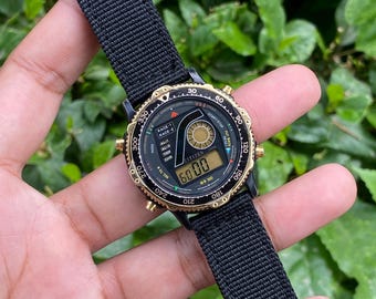 Vintage Rare 1980s Citizen Promaster Wind Surfing D160-313925 K