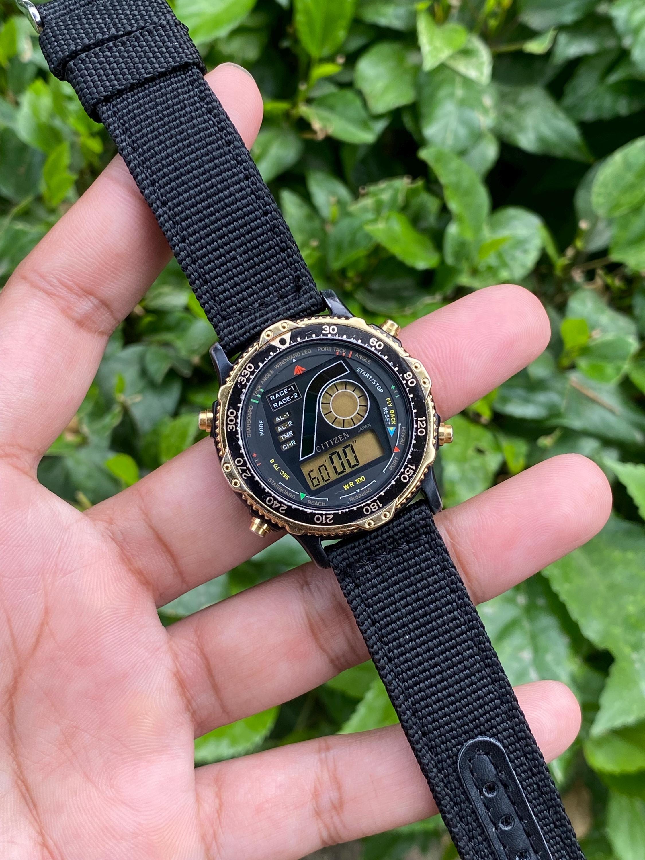 Vintage Rare 1980s Citizen Promaster Wind Surfing D160-313925 K