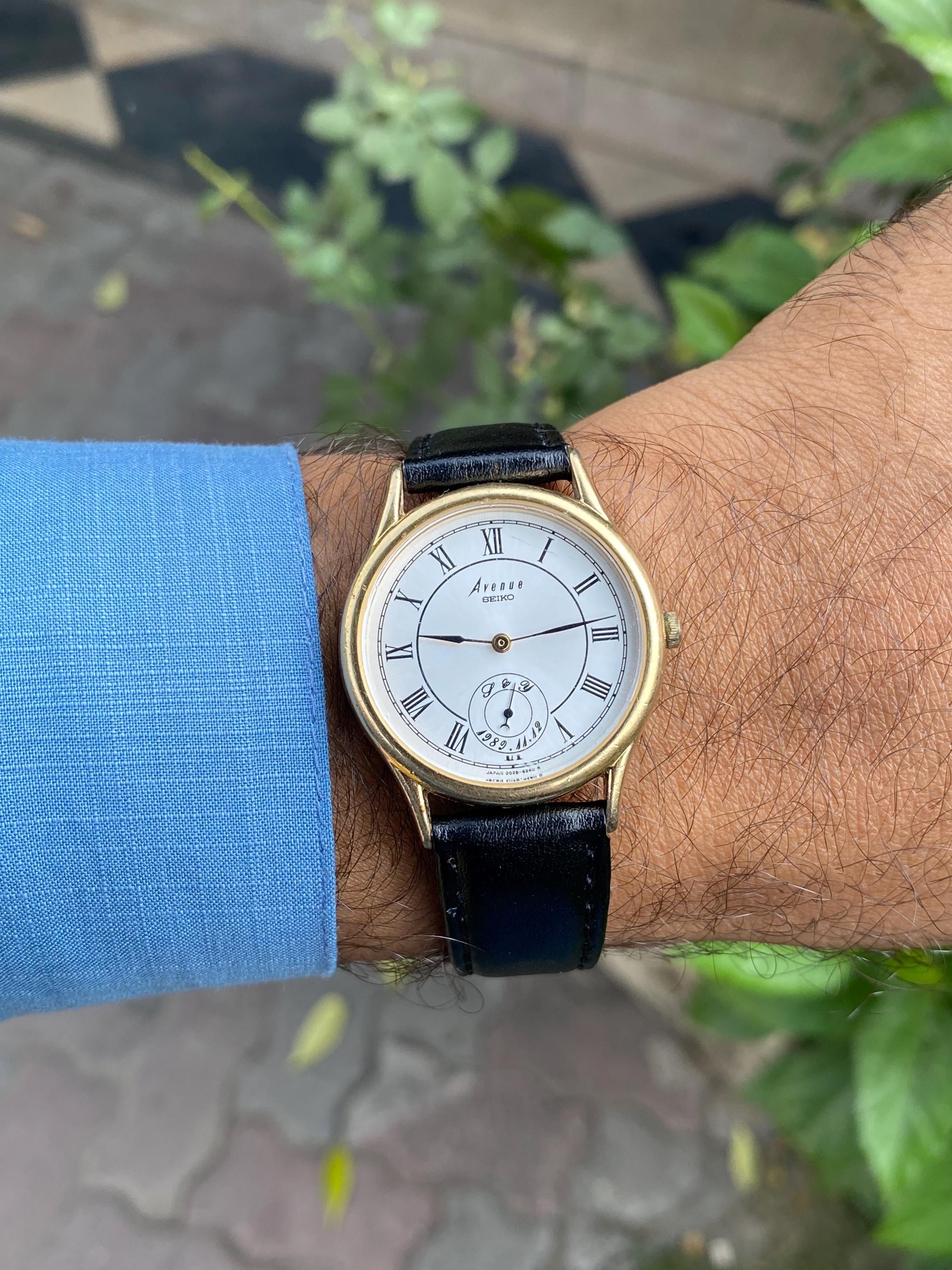 Vintage Rare Sep 1989, Dress Avenue Seiko 2G28-6090 Quartz Sub
