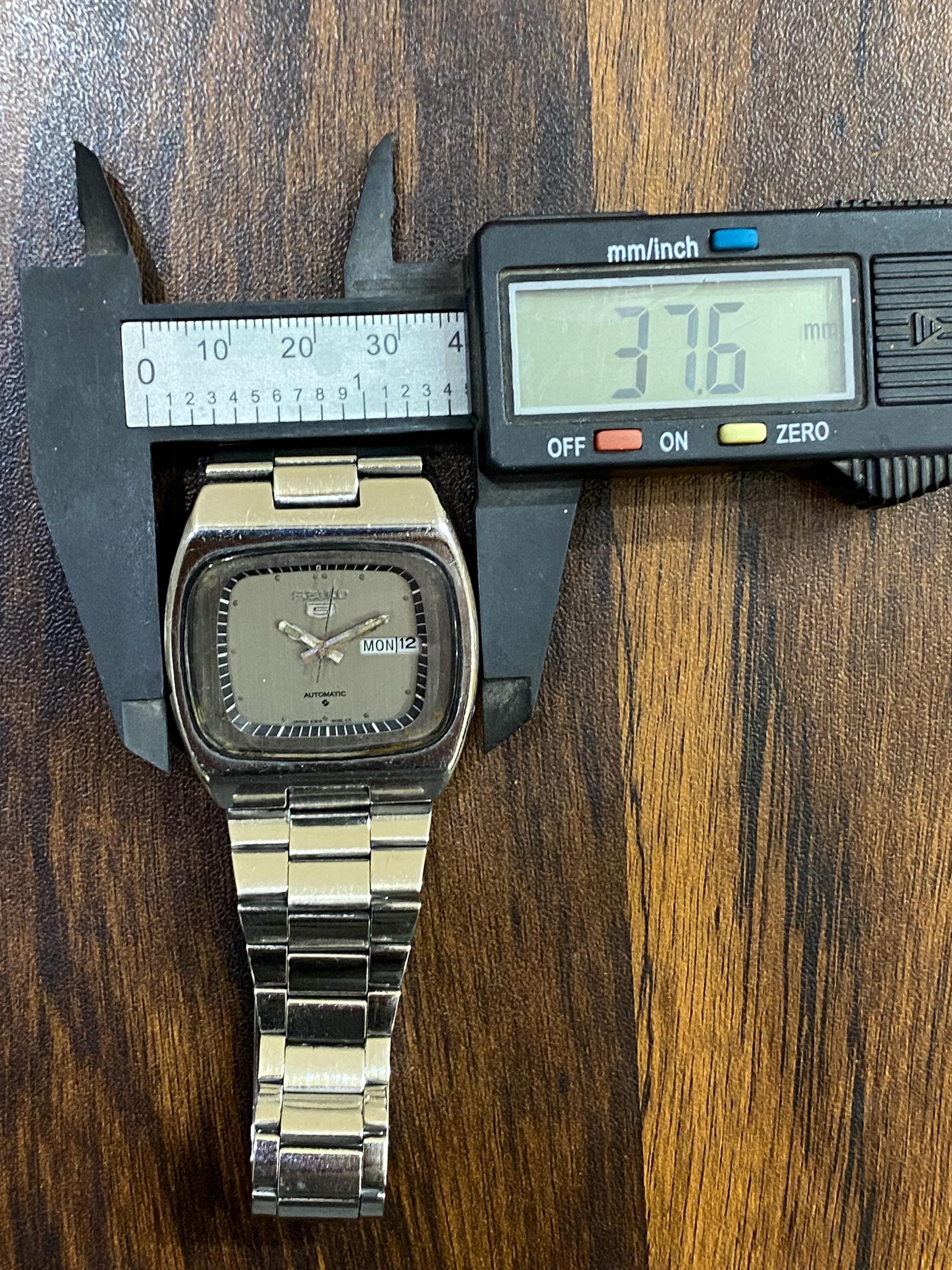 Vintage Rare SEIKO 5 Automatic Big Size 6309-5080 A Day/date TV