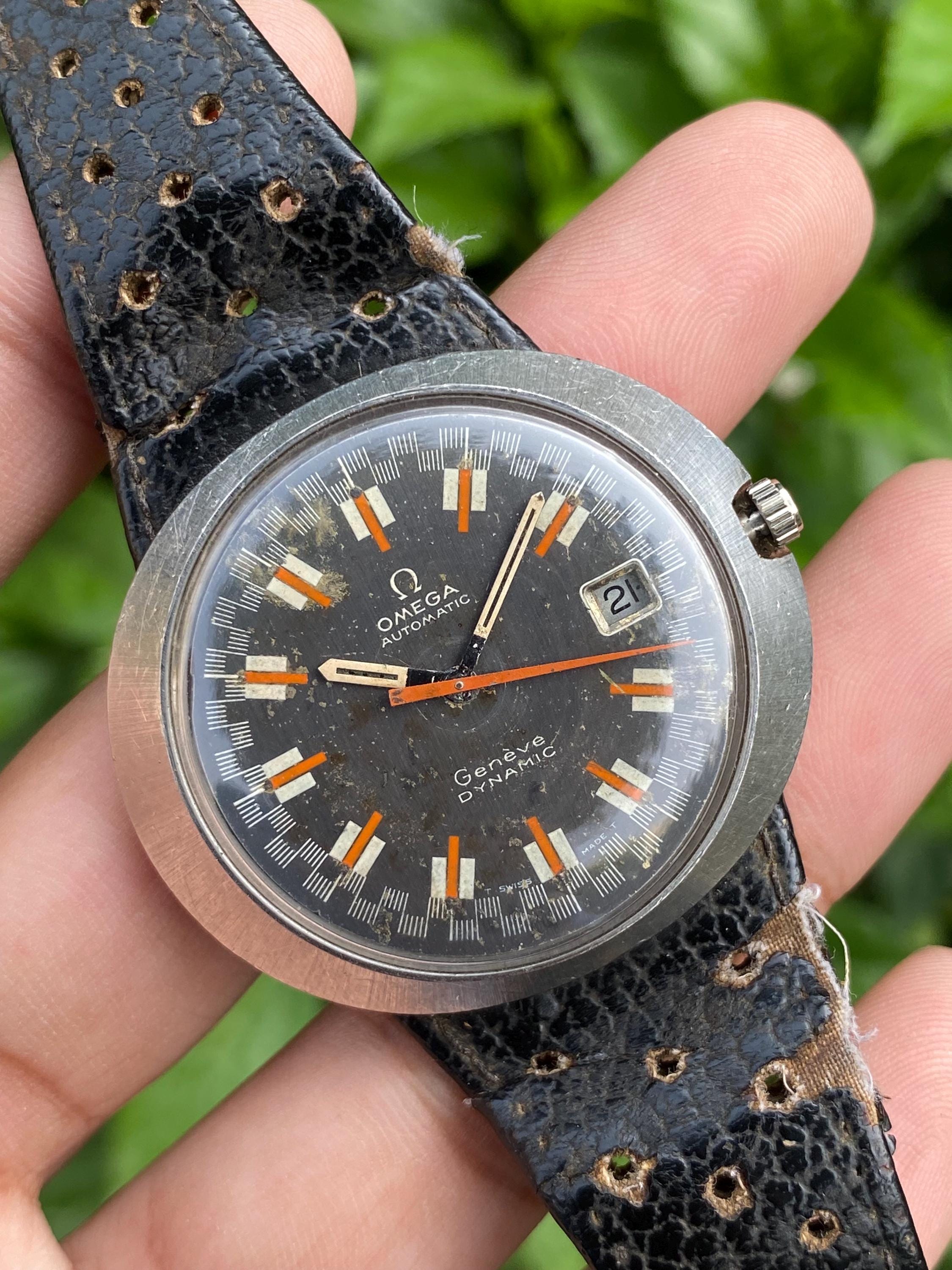 Vintage Rare Omega Geneve Dynamic Automatic 135.033 Raccer Dial