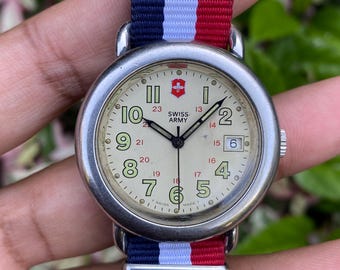 Vintage Victorinox Swiss Army Watch: 1997 Odyssey 38mm New Leather
