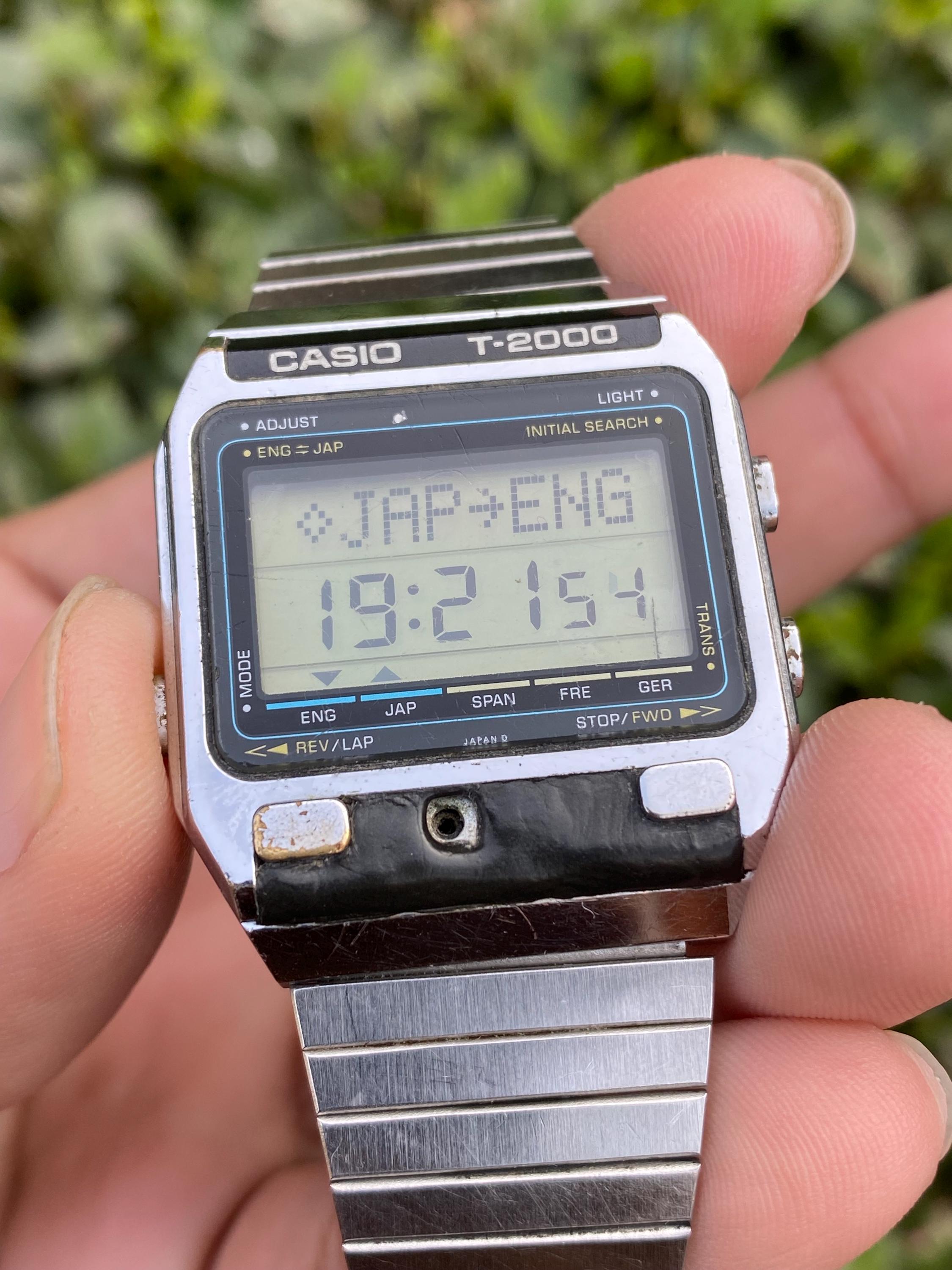 Vintage Rare Casio Dictionary 219 T-2000 Digital Quartz Japan Made
